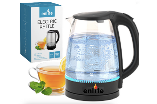 Enlite Fast Boiling Electric Glass Kettle