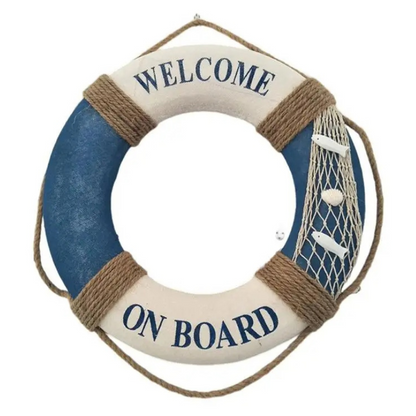 Captain's Welcome Lifebuoy Decor