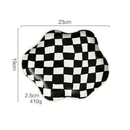 Vintage Checkered Organizer Tray