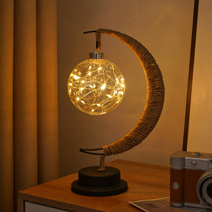 Celestial Glow Hanging Moon Lamp