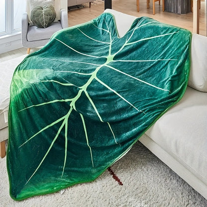 Nature's Embrace Leaf Shaped Blanket