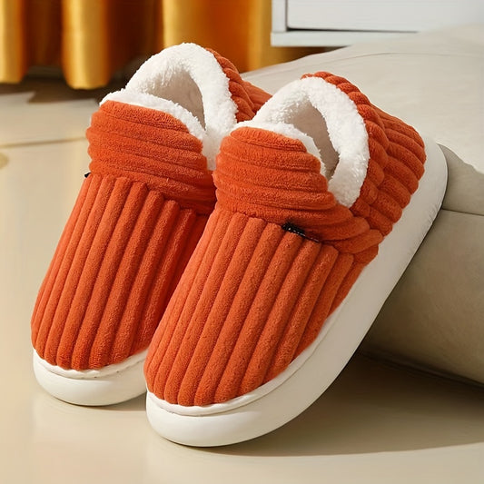 Alpine Plush Ribbed Slippers