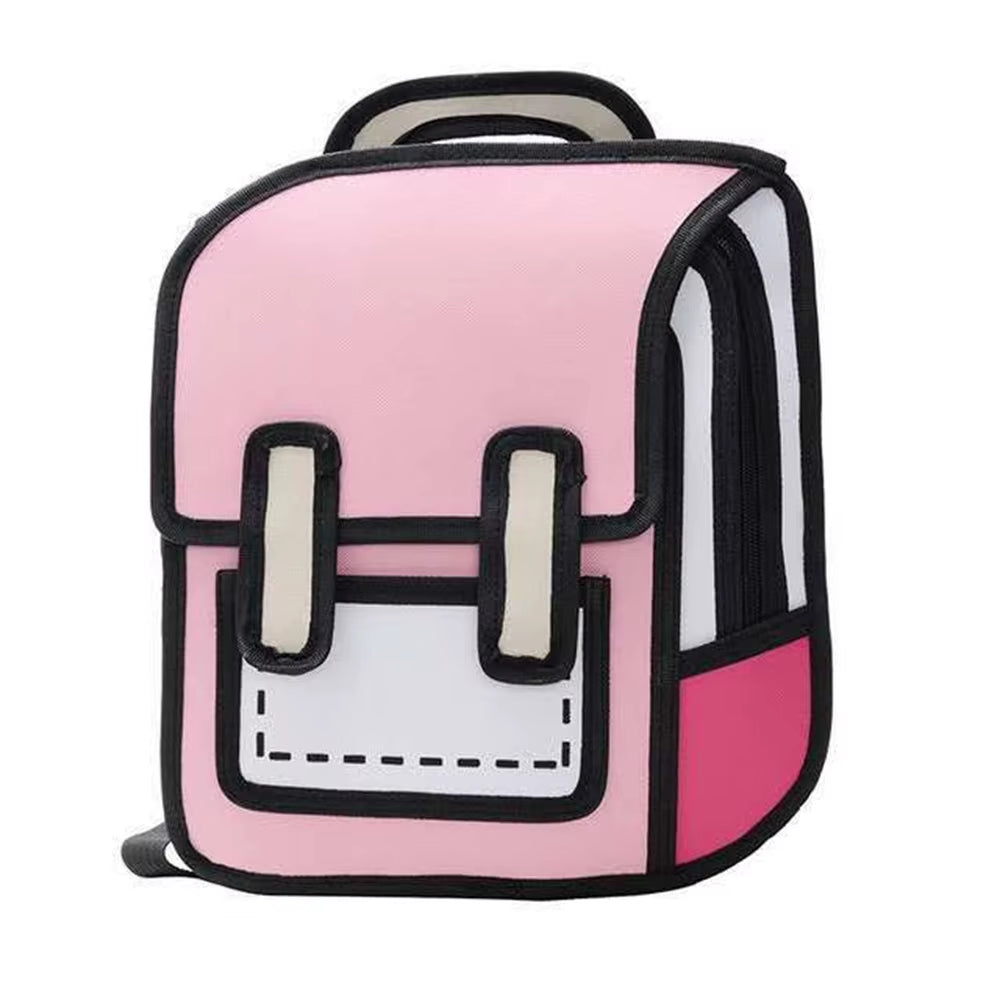 Cartoon Canvas Dimensional Backpack