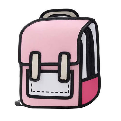 Cartoon Canvas Dimensional Backpack