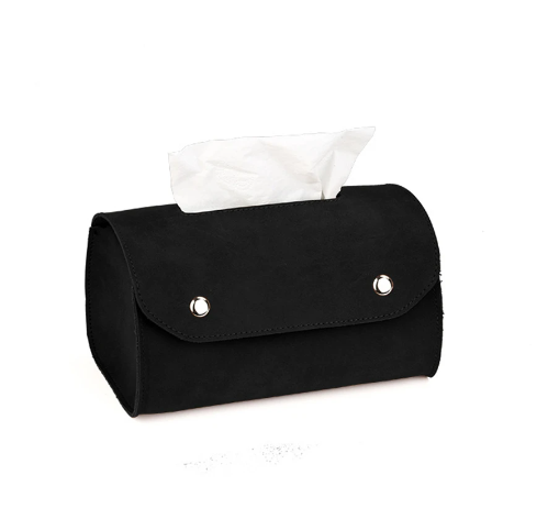 Retro Leather Tissue Box