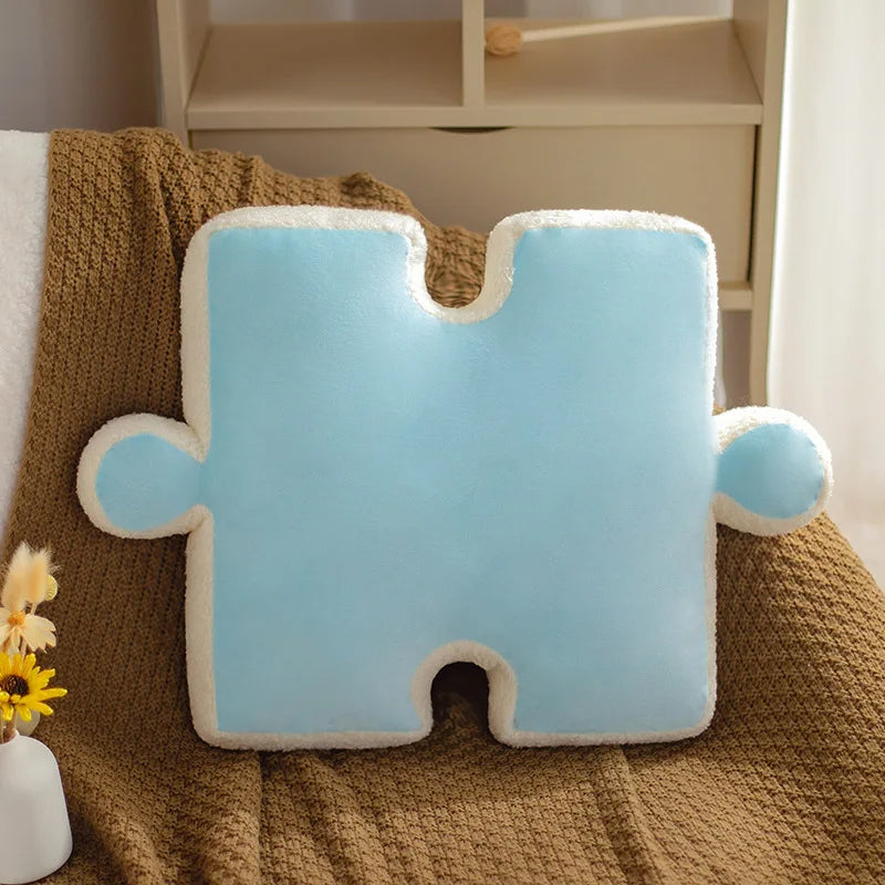 Playful Puzzle Plush Cushions