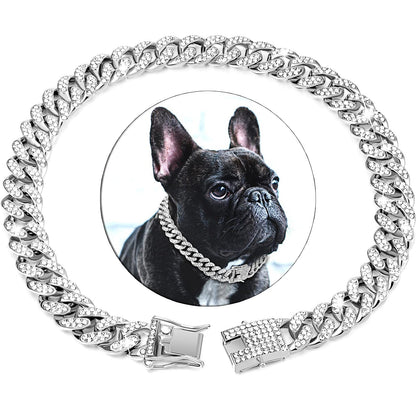 Miami Cuban Link Iced-Out Dog Collar