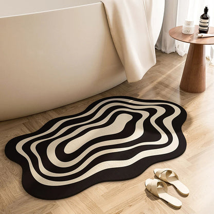 Contemporary Inkblot Area Rug