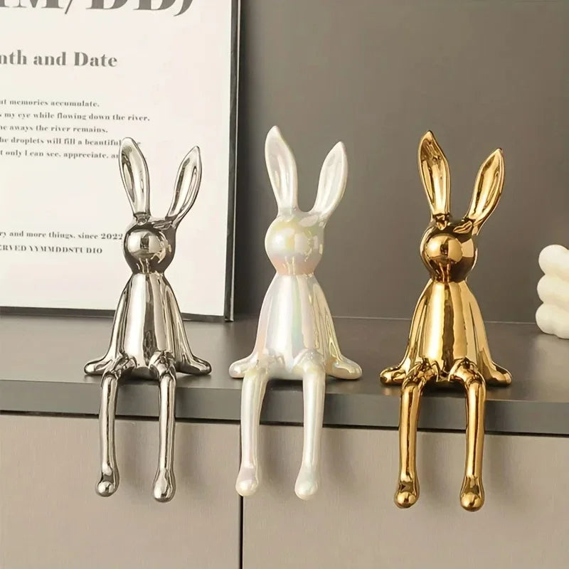 Elegant Rabbit Figurines