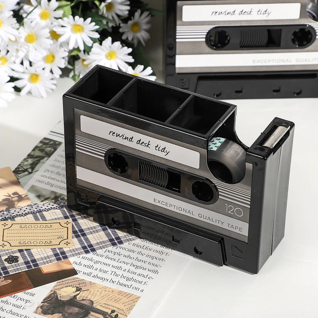 Retro Cassette Tape Pen Holder