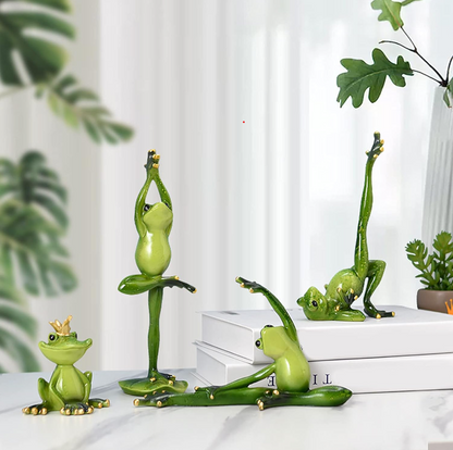 Yoga Frog Figurines