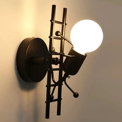 Climbing Figure Abstract Wall Lamp