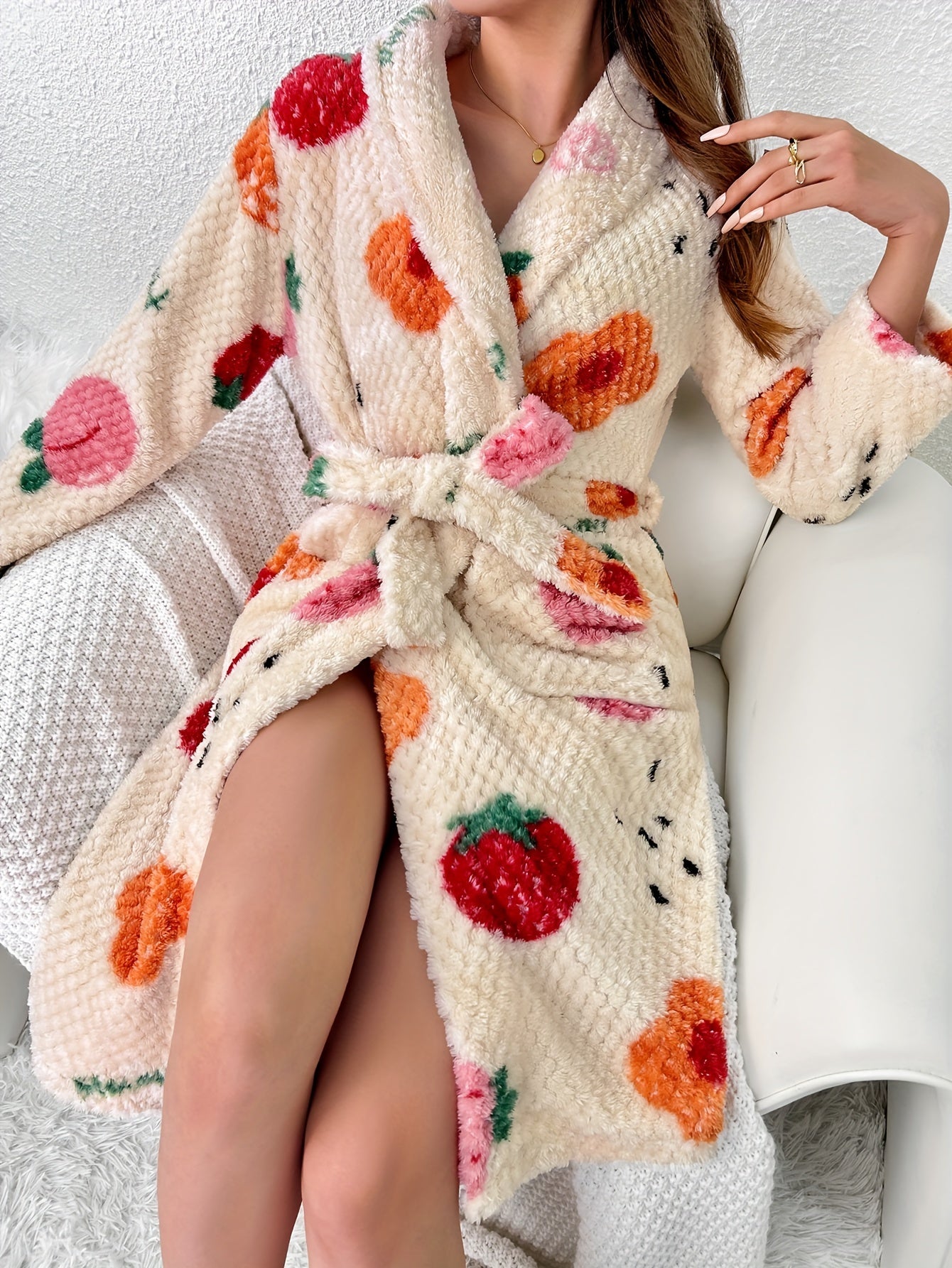 Strawberry & Bloom Lounge Robe