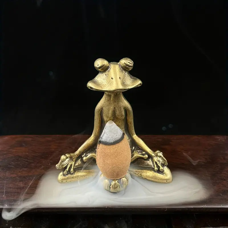 Frog of Reflection Incense Stand