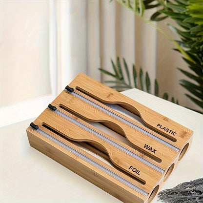 Bamboo Kitchen Wrap Organizer Trio