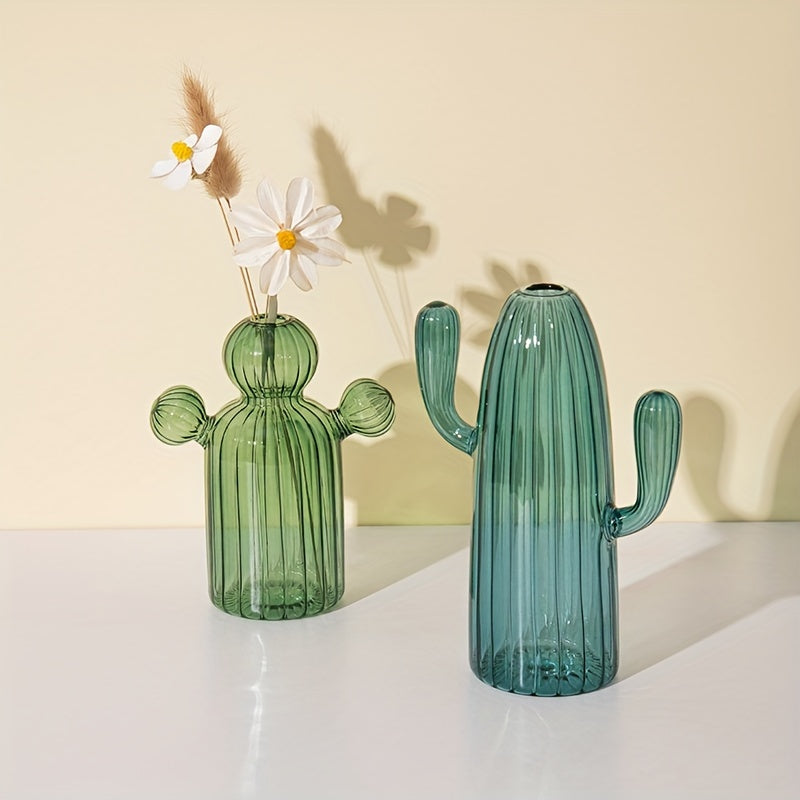 Desert Mirage Glass Cacti Vase