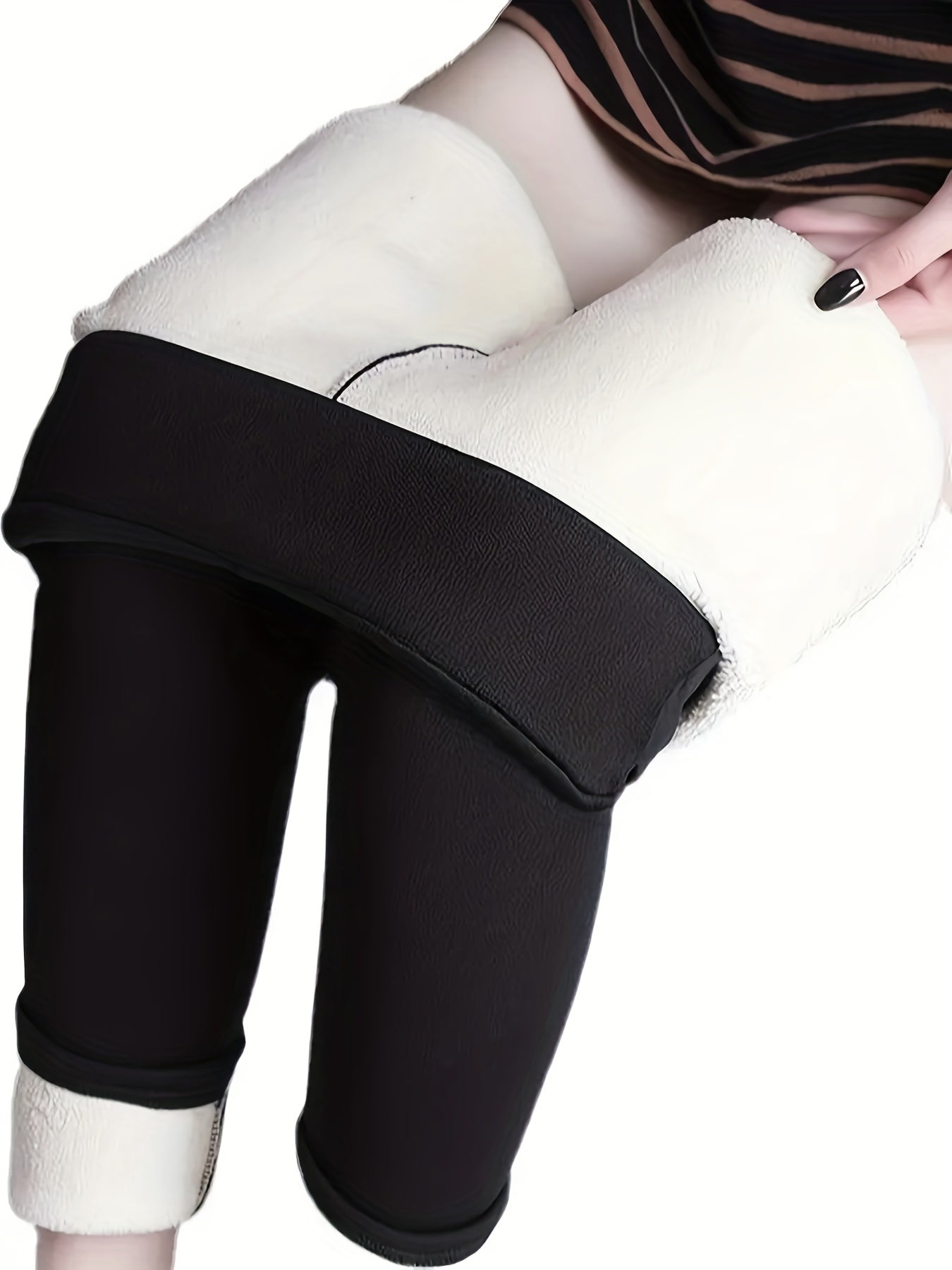 WinterWarmth Essentials High-Waist Fleece Leggings