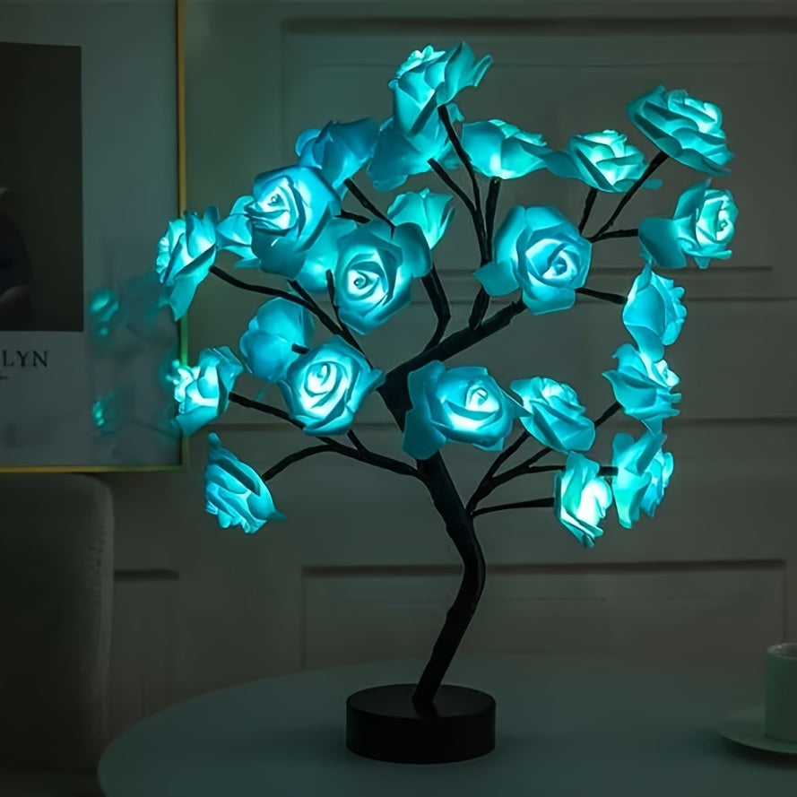 Eternal Bloom Glowing Rose Tree Lamp