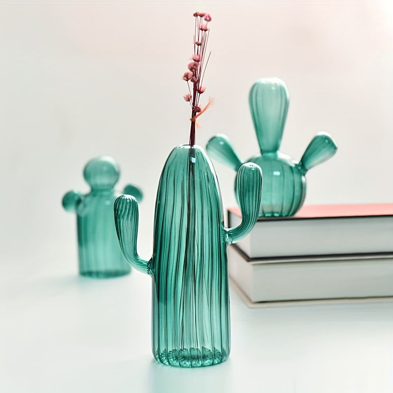 Desert Mirage Glass Cacti Vase