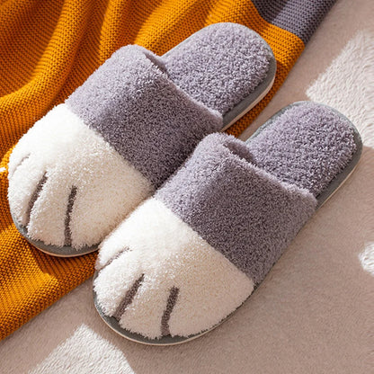 Cozy Cat Paw Slippers