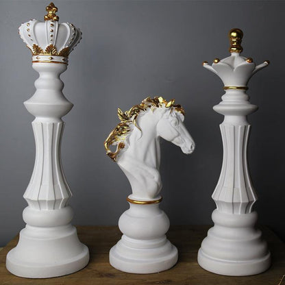 Grandmaster Chess Piece Decor Set