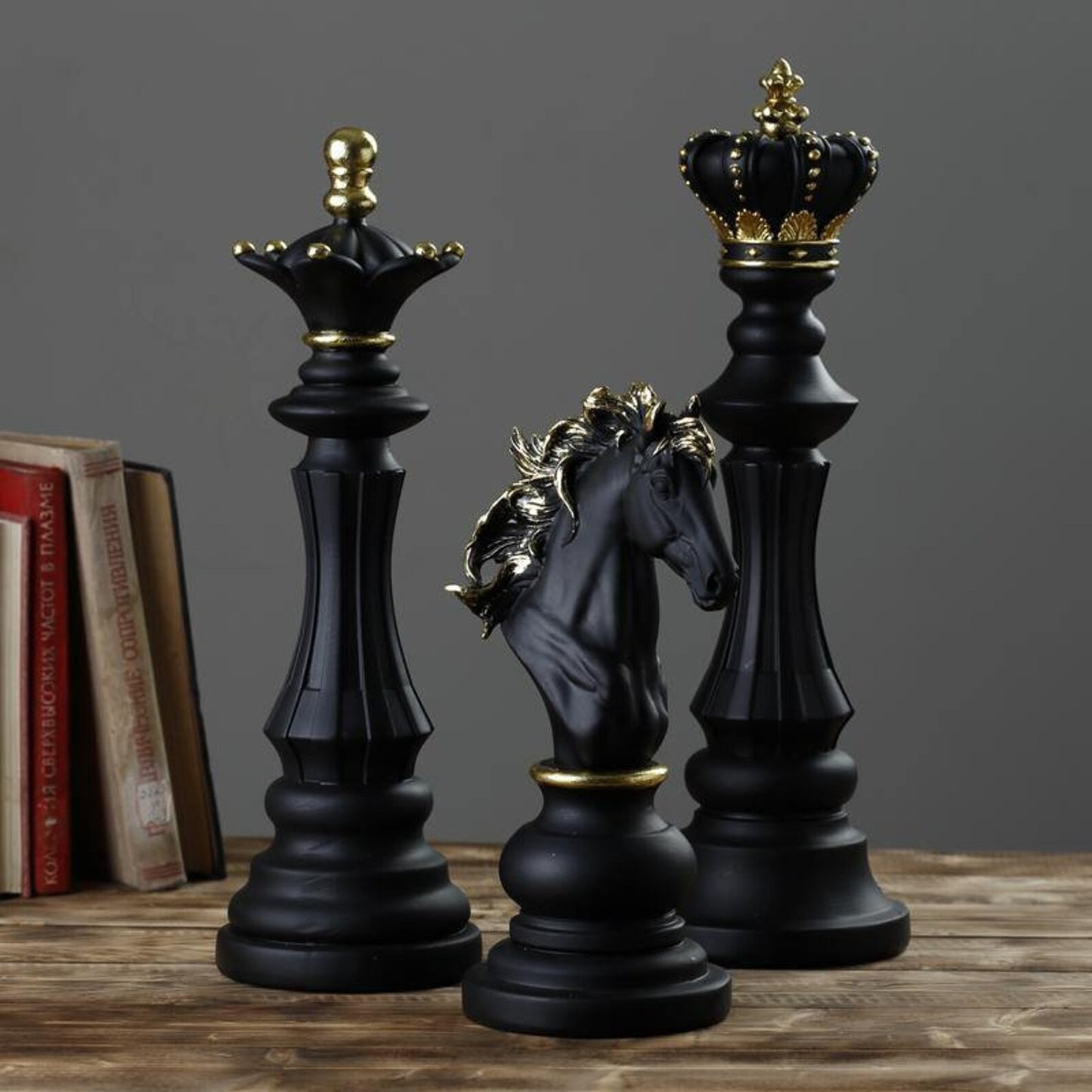 Grandmaster Chess Piece Decor Set