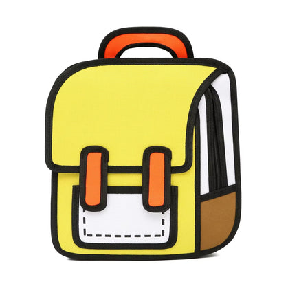 Cartoon Canvas Dimensional Backpack
