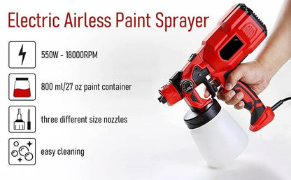 PowerSpray Pro 550W Handheld Paint Sprayer