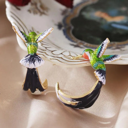 Hummingbird Earring Set