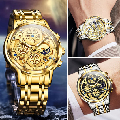 OLEVS Executive Skeleton Timepiece