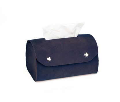 Retro Leather Tissue Box