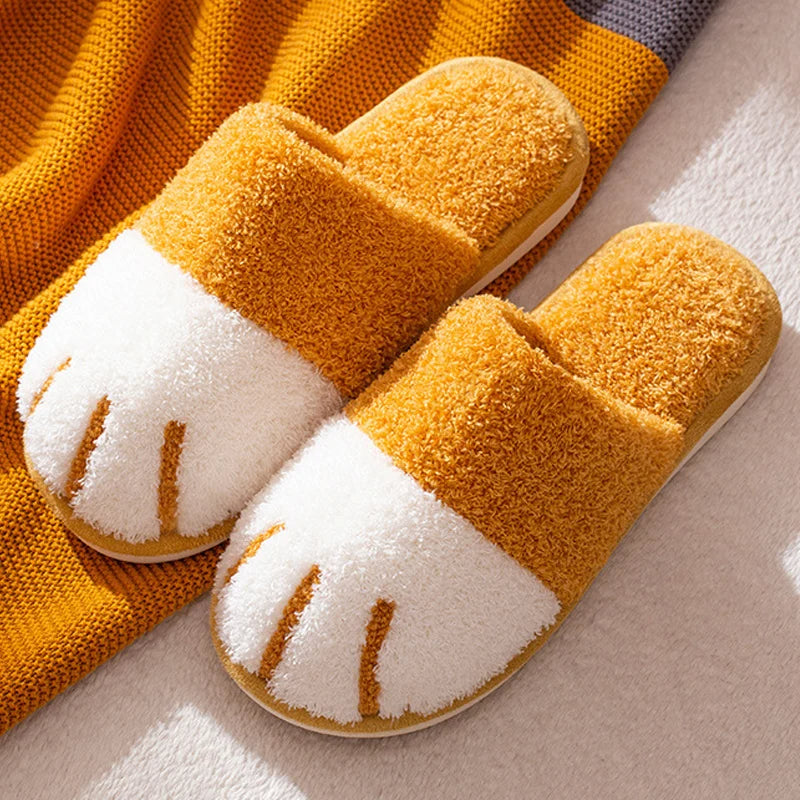 Cozy Cat Paw Slippers