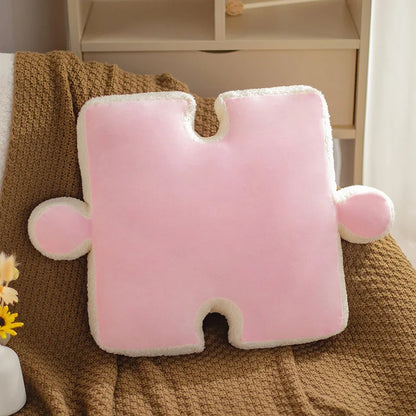 Playful Puzzle Plush Cushions