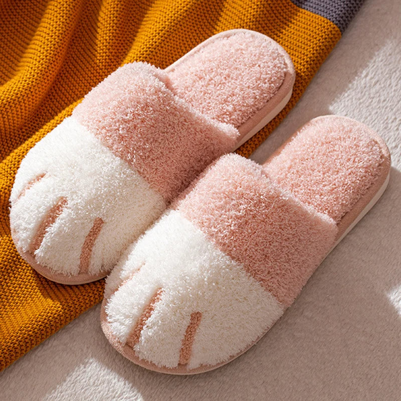 Cozy Cat Paw Slippers