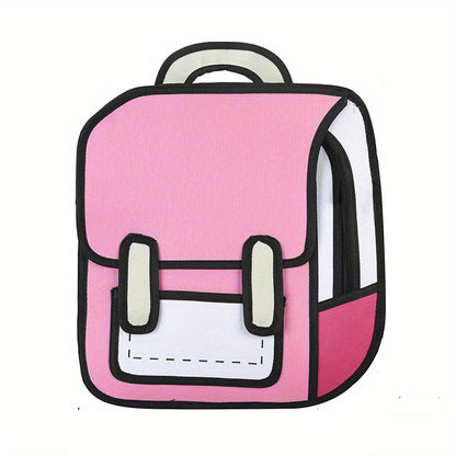 3D Cartoon Canvas Backpack