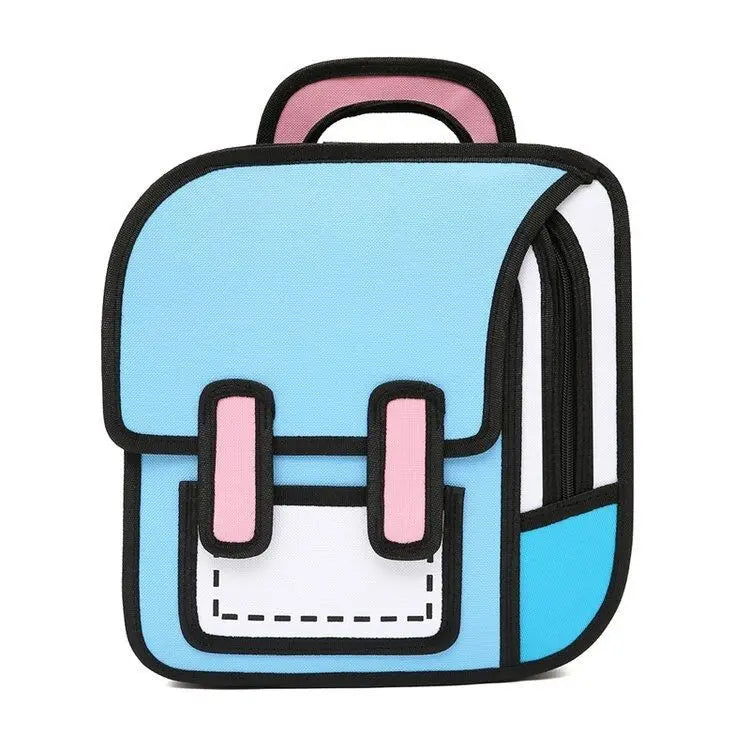 3D Cartoon Canvas Backpack