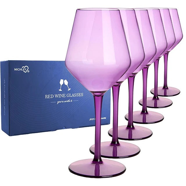 LumiColor Shatterproof Wine Glass Set