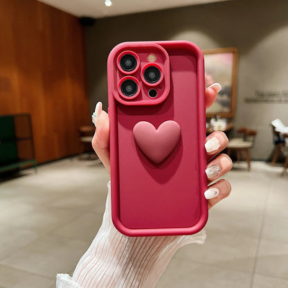 3D iPhone Heart Case