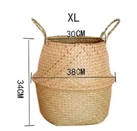 Nature's Nest Hand-Woven Wicker Flowerpot Holder